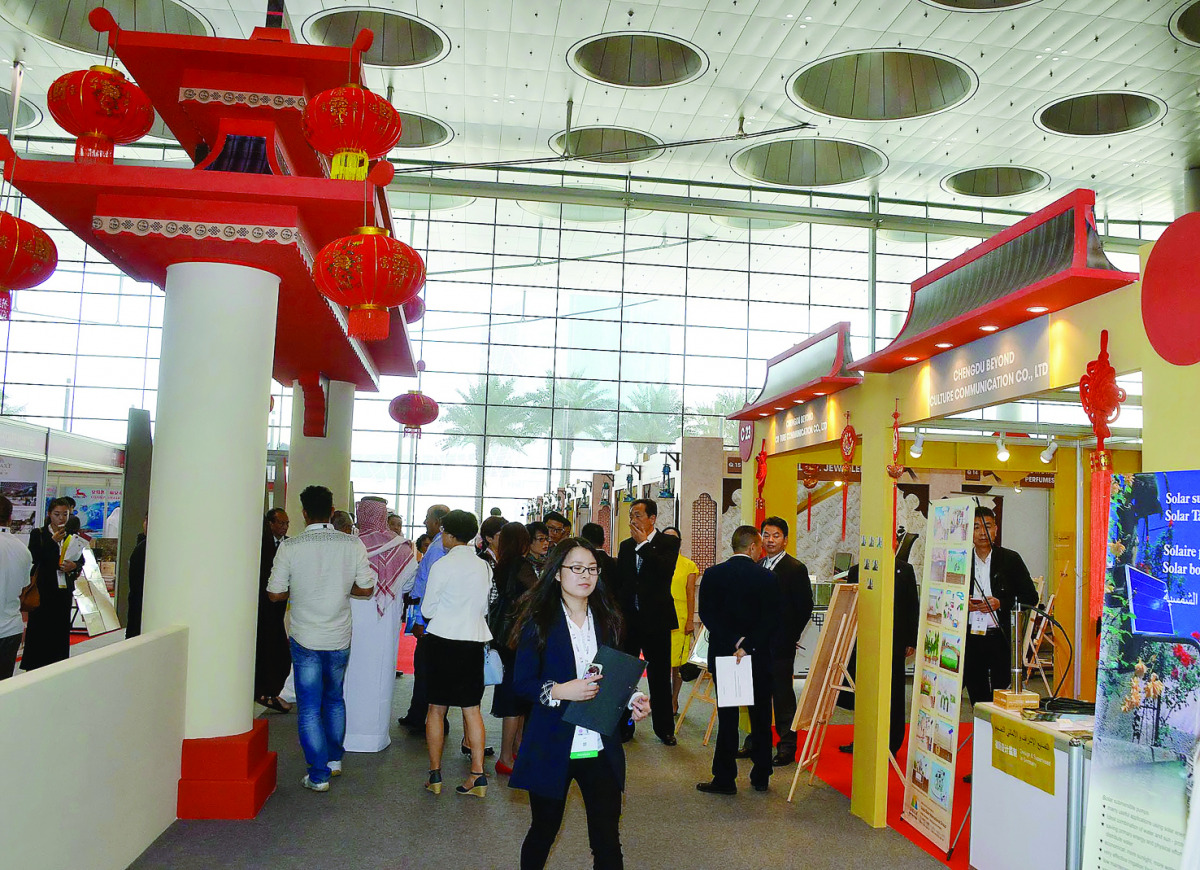 Visitors at 'Made in China' exhibition  held at the Doha Exhibitions & Convention Center.