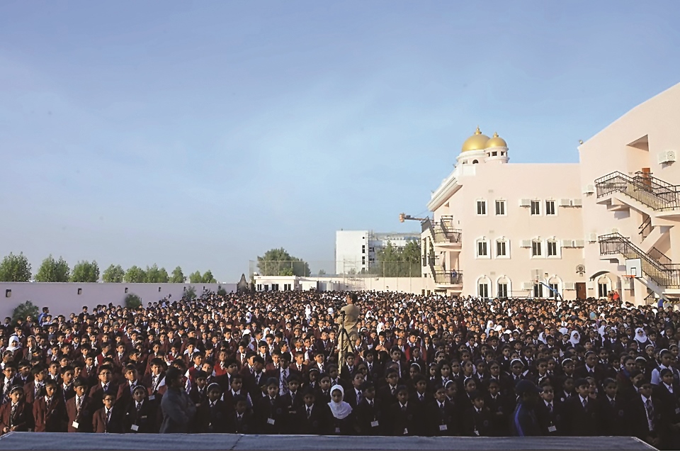 File picture of an assembly in a school in Doha used for representation only.