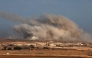 This picture taken from a position at Israel's border with the Gaza Strip shows smoke billowing during an Israeli strike on the besieged Palestinian territory on October 30, 2025. (Photo by Jack GUEZ / AFP)
