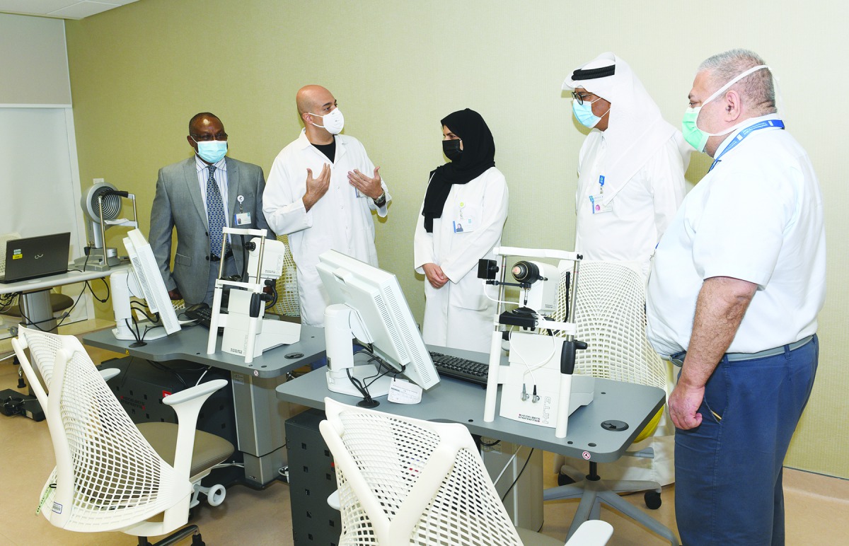 HMC doctors and officials at the opening of new laser vision correction unit.