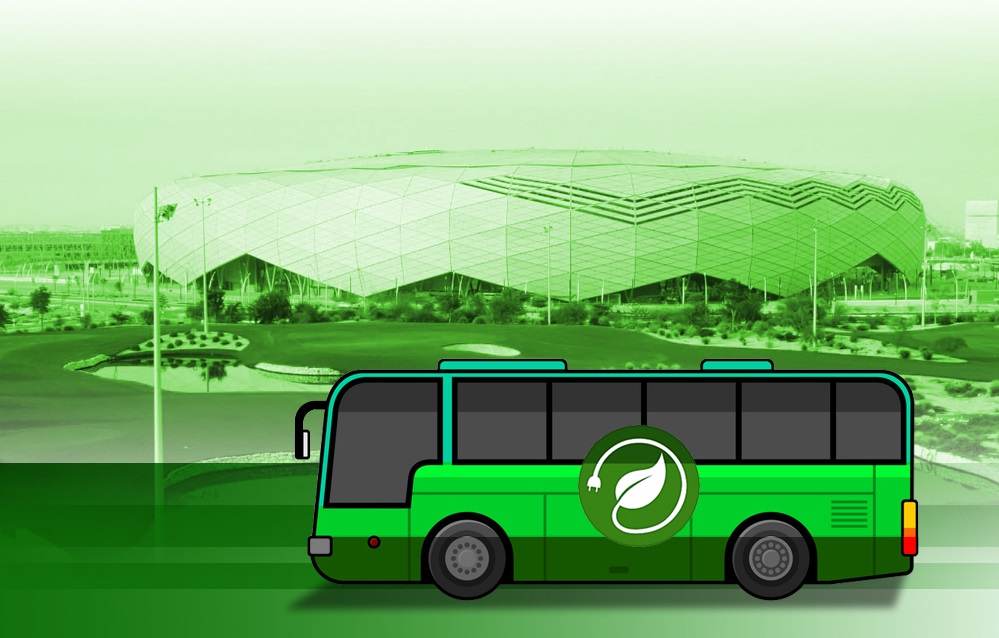 Ashghal, Kahramaa and MoTC are working to build four parking lots for electric buses to ferry spectators.