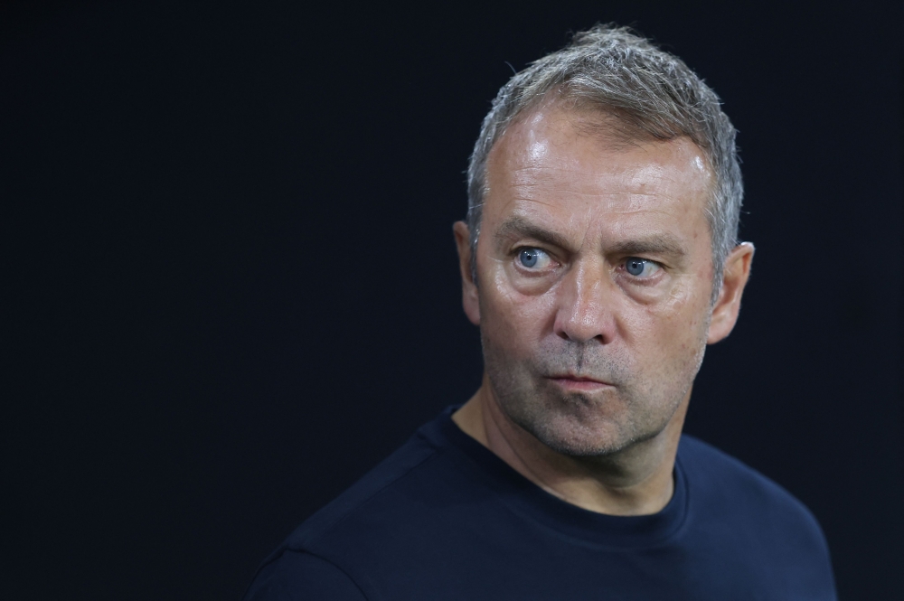 File photo of FC Barcelona head coach Hans-Dieter Flick.