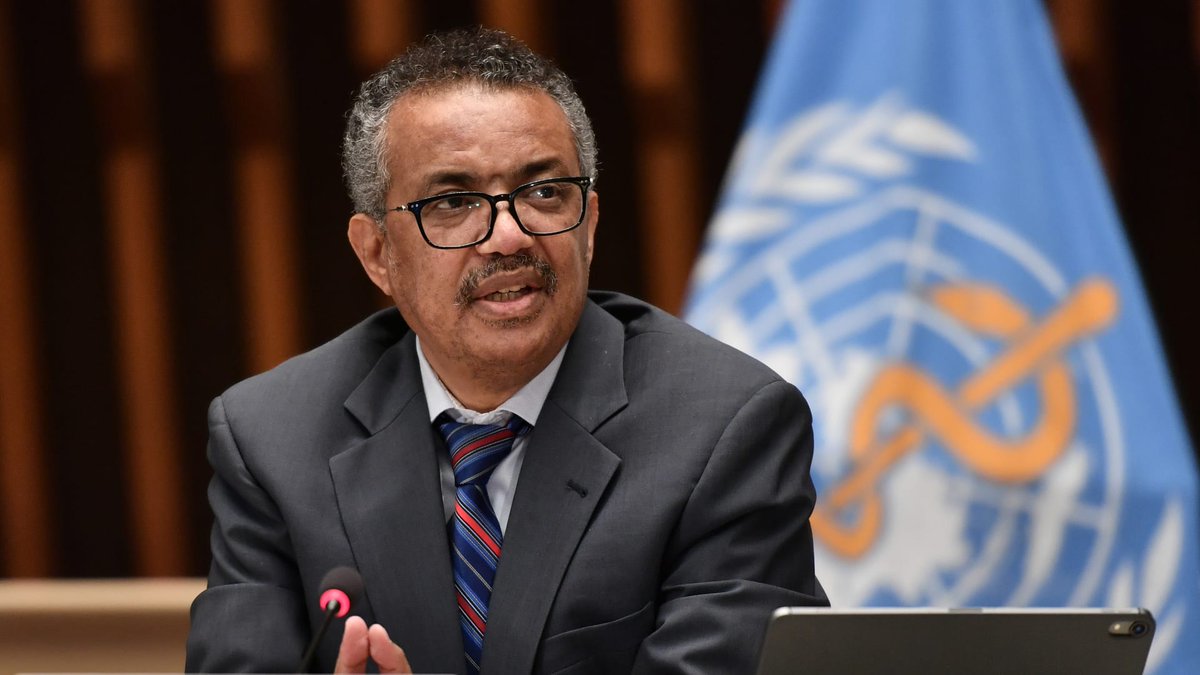 WHO Director-General Dr Tedros Adhanom Ghebreyesus